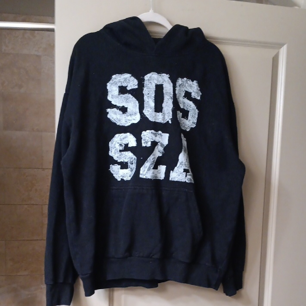 SZA SOS Black Graphic Hoodie